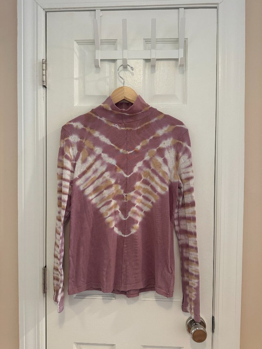 We The Free Tie Dye Mock Neck Top (Size L)